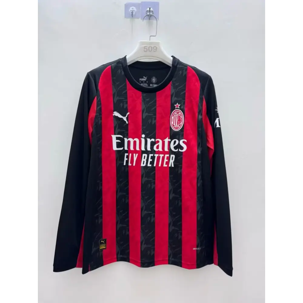 Milan AC Domicile Manches Longues 2025/2026