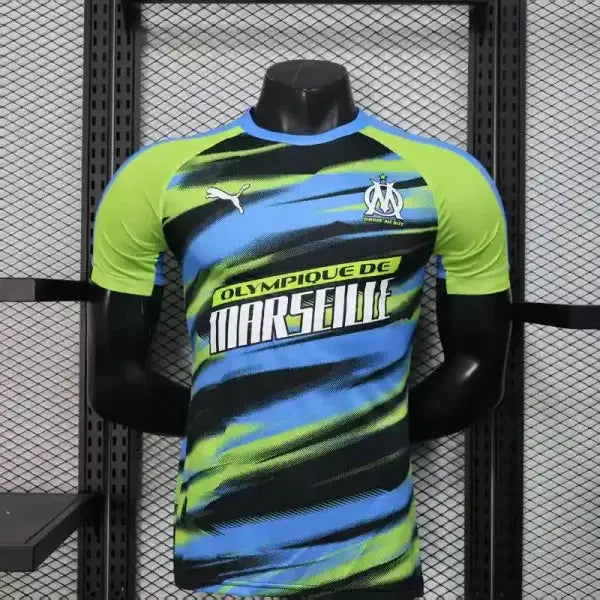 OM Olympique de Marseille Pre-Match Bleu/Vert Version Joueur 2025/2026