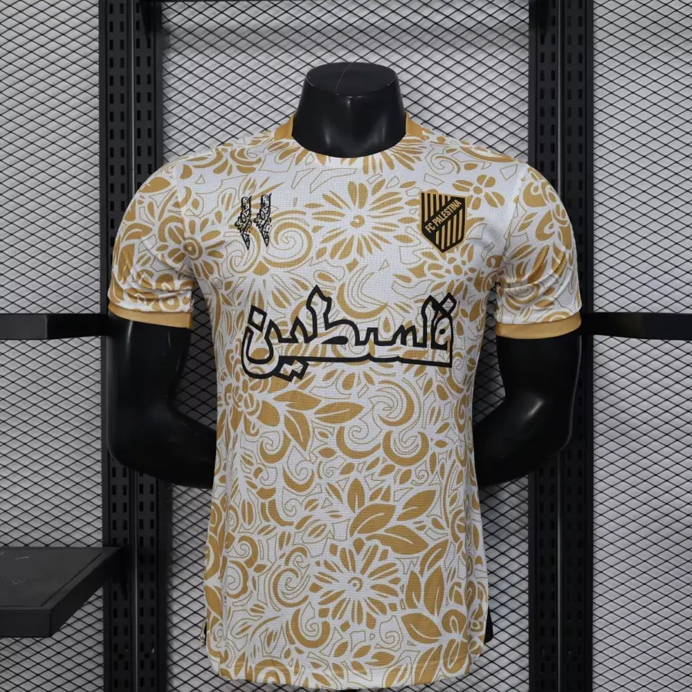 Palestine Blanc/Jaune Version Joueur 2025/2026