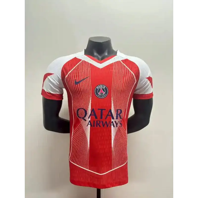 PSG Paris-Saint-Germain Version Joueur Edition Spécial Rouge/Blanc 2025/2026