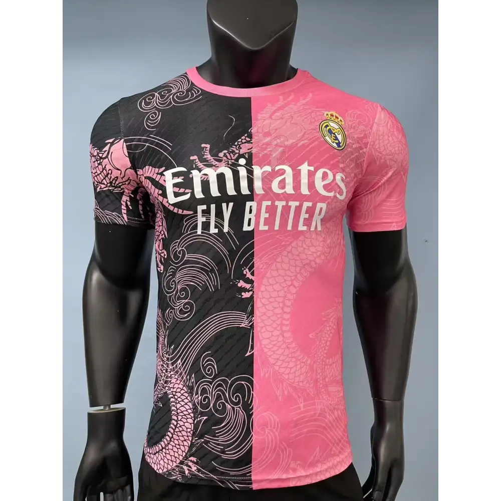 Real Madrid Rose/Noir Dragon Version Joueur 2025/2026
