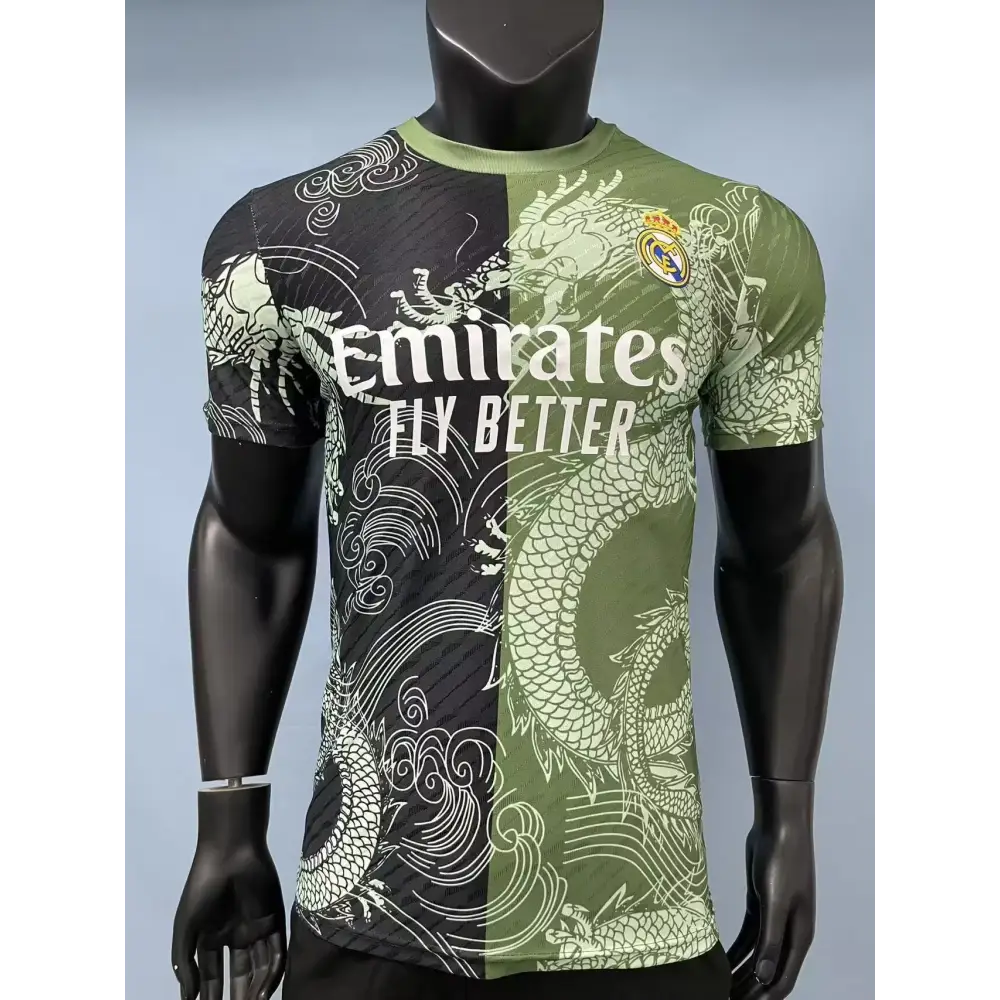 Real Madrid Vert/Noir Dragon Version Joueur 2025/2026