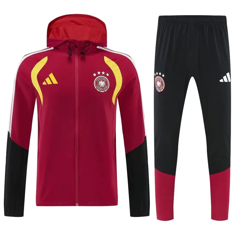 Survêtement A Capuche Coupe-Vent Allemagne Rouge 2026