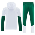 Survêtement A Capuche Coupe-Vent Italie Blanc & Vert 2026