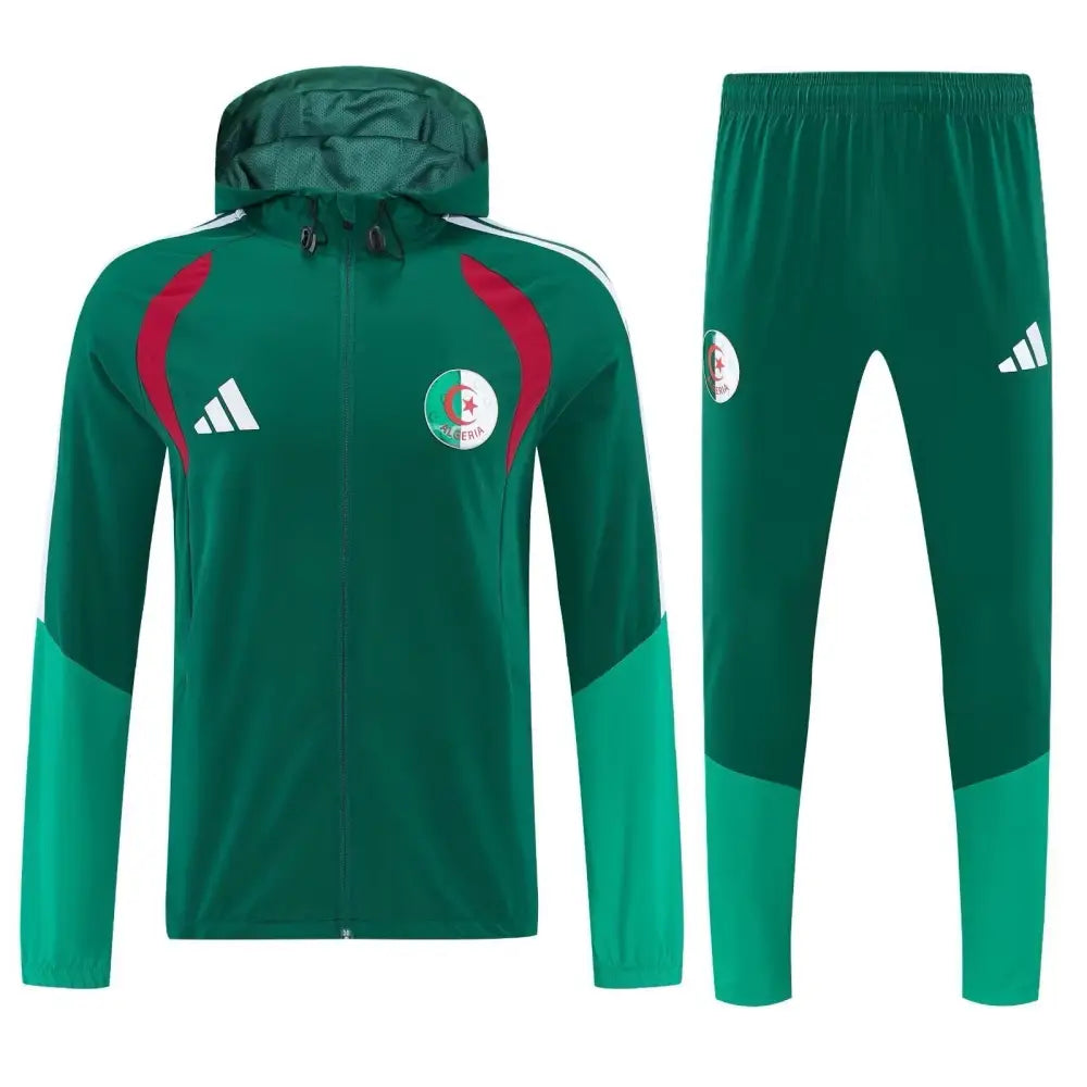 Survêtement A Capuche Coupe-Vent Algérie Vert 2026