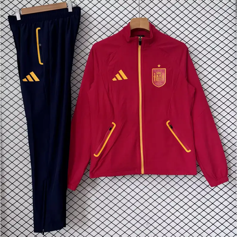 Survêtement Coupe-Vent Espagne Rouge & Noir 2026