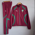 Survêtement Coupe-Vent Maroc Rouge & Vert 2026