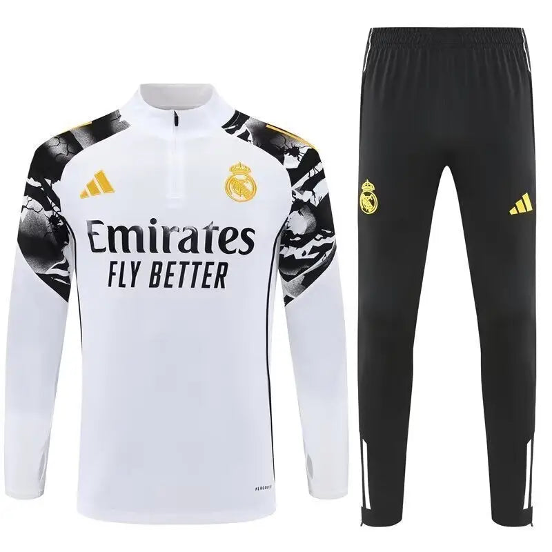 Survêtement Real Madrid blanc motif 2025/2026