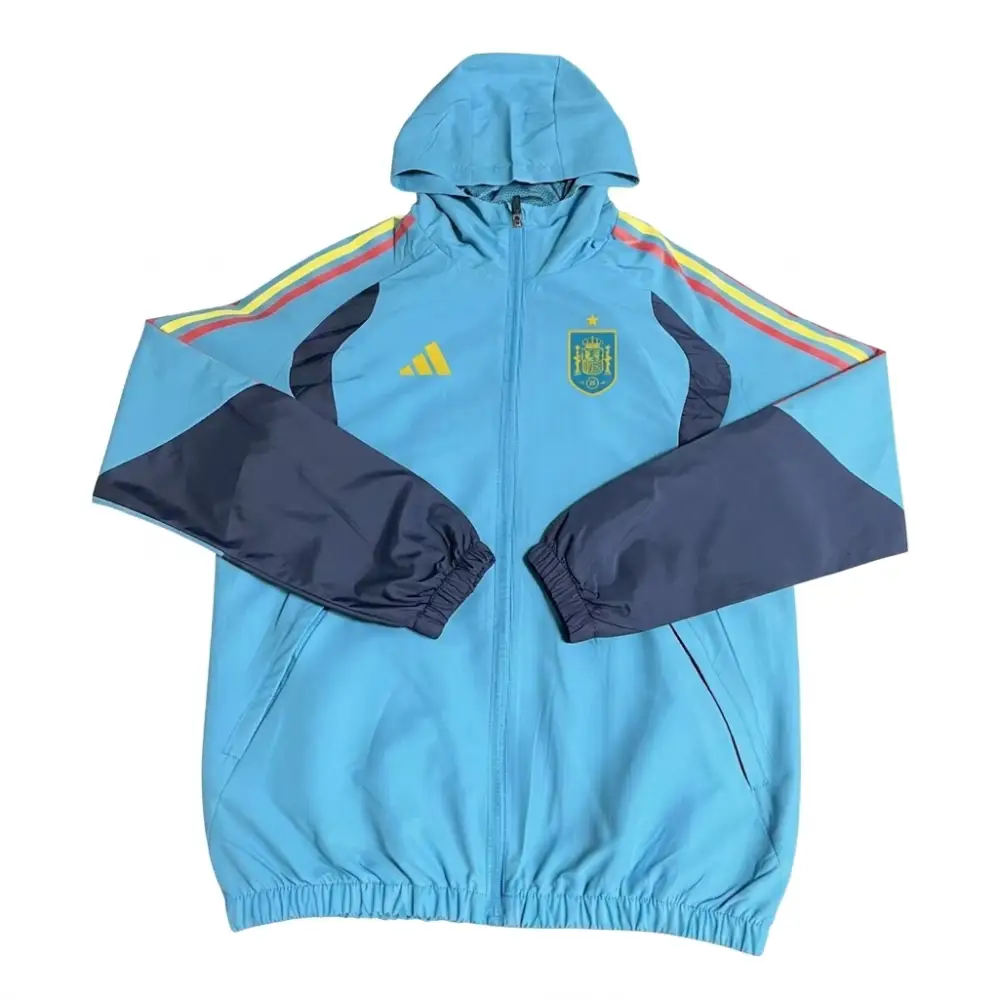 Veste A Capuche Coupe-Vent Espagne Bleu Clair 2026
