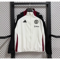 Veste Coupe-Vent Manchester United Noir & Blanc 2026