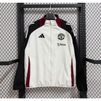Veste Coupe-Vent Manchester United Noir & Blanc 2026