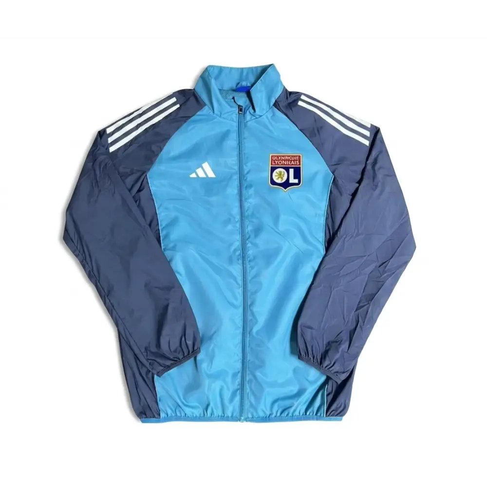 Veste Coupe-Vent OL Olympique Lyonnais Bleu & Bleu Clair 2026