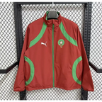 Veste Coupe-Vent Réversible Maroc Rouge & Vert 2026